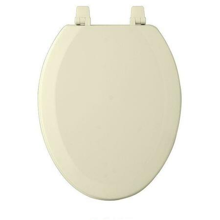 CHESTERFIELD LEATHER Fantasia Bone Elongated Wood Toilet Seat, 19 In. CH3212